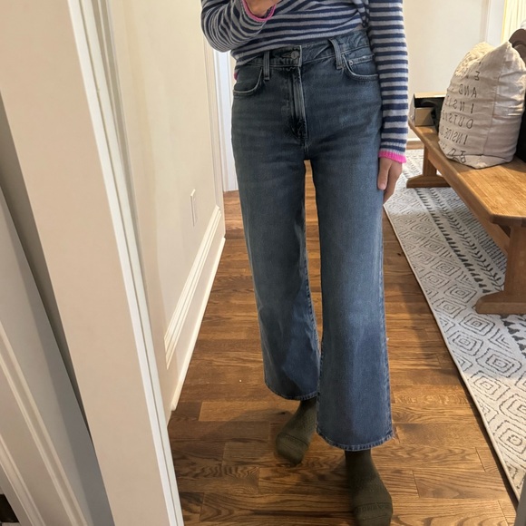 Agolde Harper cropped jeans in moor - Picture 5 of 5